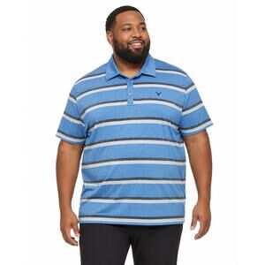 Callaway Blue Striped Opti-Dry Golf Polo Shirt